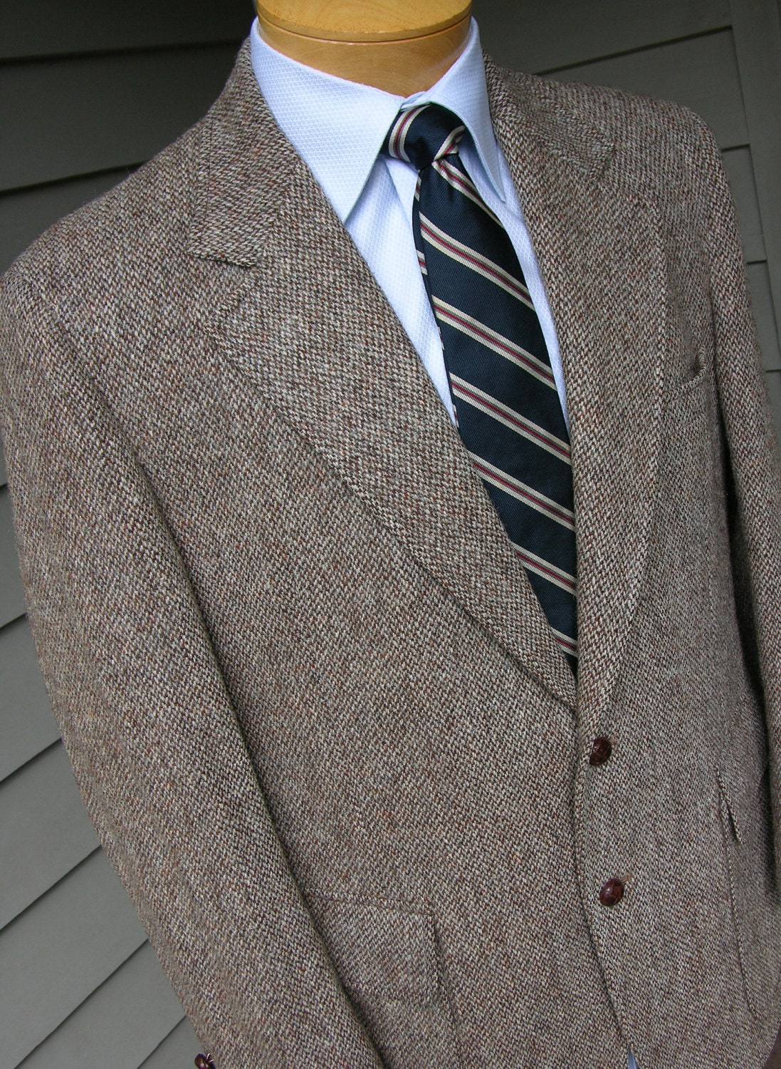 Vintage 1970's -unknown Maker- Men's Tweed Sport Coat Vintage 1970's -unknown Maker- Men's Tweed Sport Coat