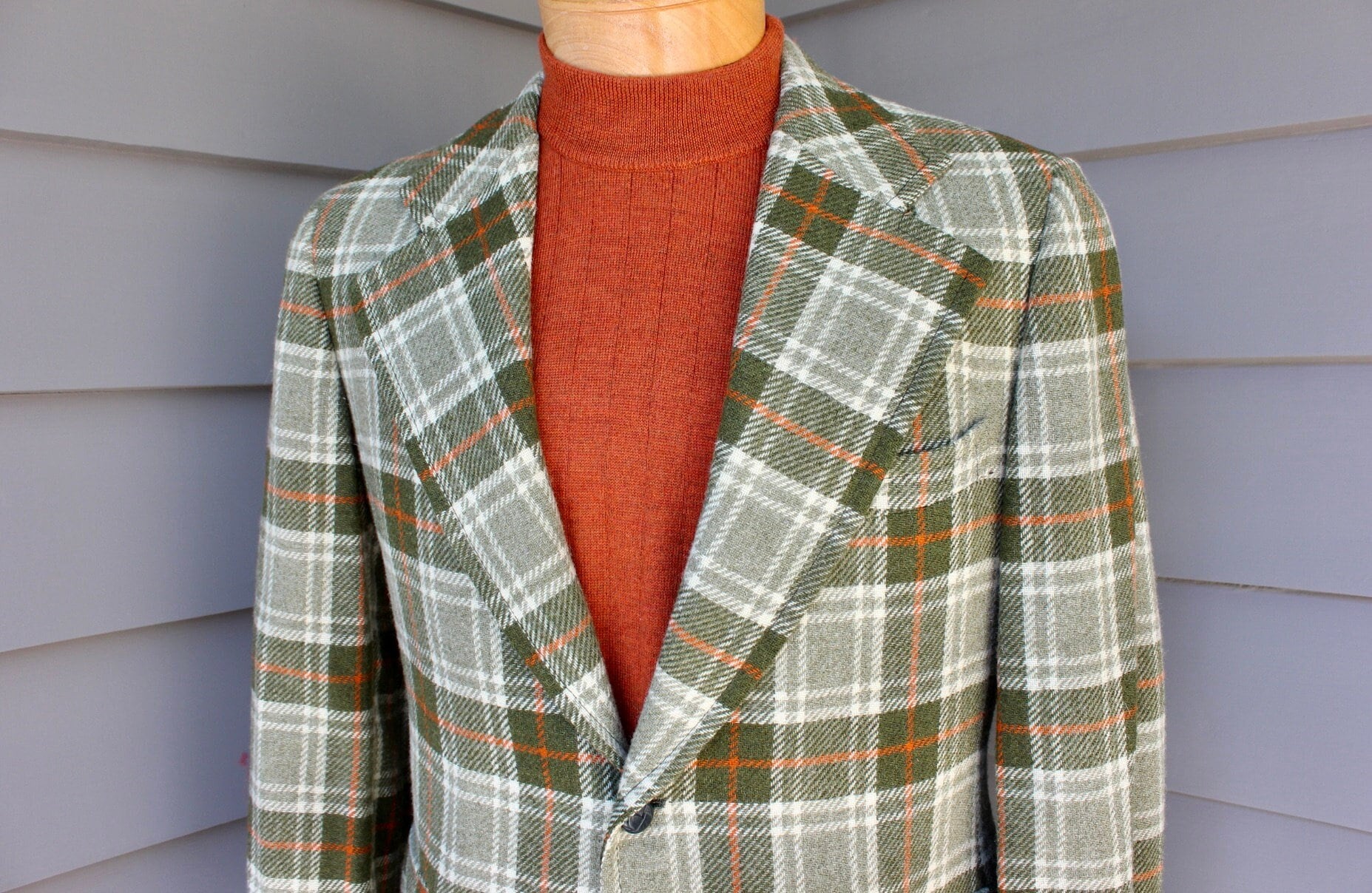【爆売り！】 Men's -cricketeer- 1970's Vintage Wide Sport Tweed Lapel ジャケット・アウター