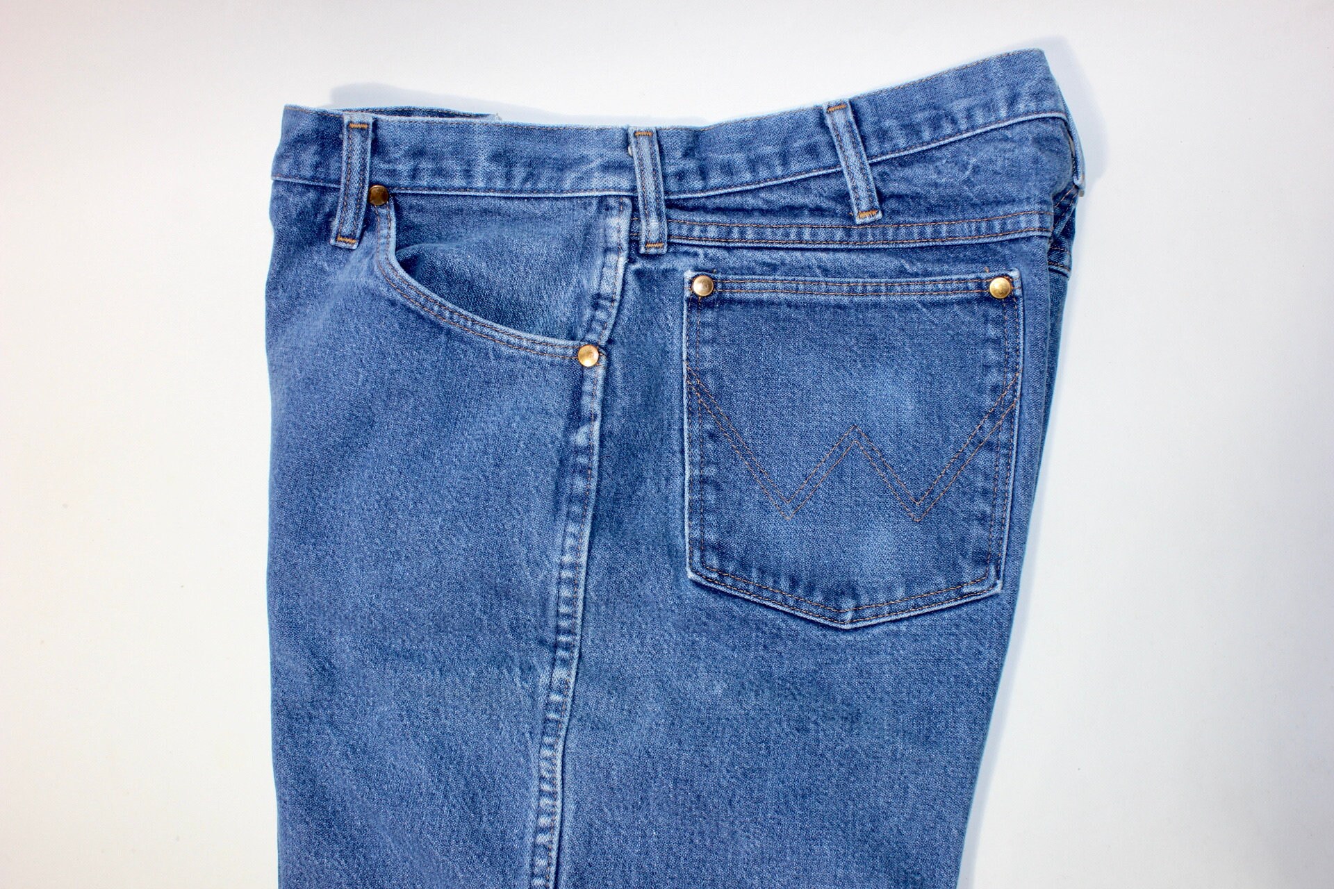 Vintage Wrangler Jeans 13MWZ Denim Blue Made in USA 70s 80s