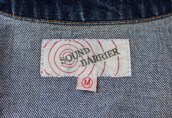 vintage 1980's -Sound Barrier- Men's denim jacket… - image 9