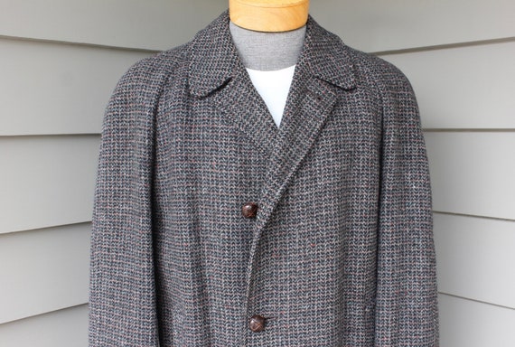 Harris tweed shop overcoat