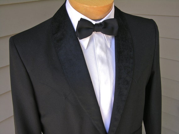 Western Tuxedo. Black Gabardine 