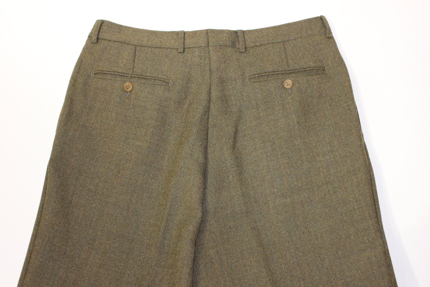 パンツ 80s silver slacks made in Italy Vintage 80's - 90's -ben Silver- Men's Pleat Front Trousers