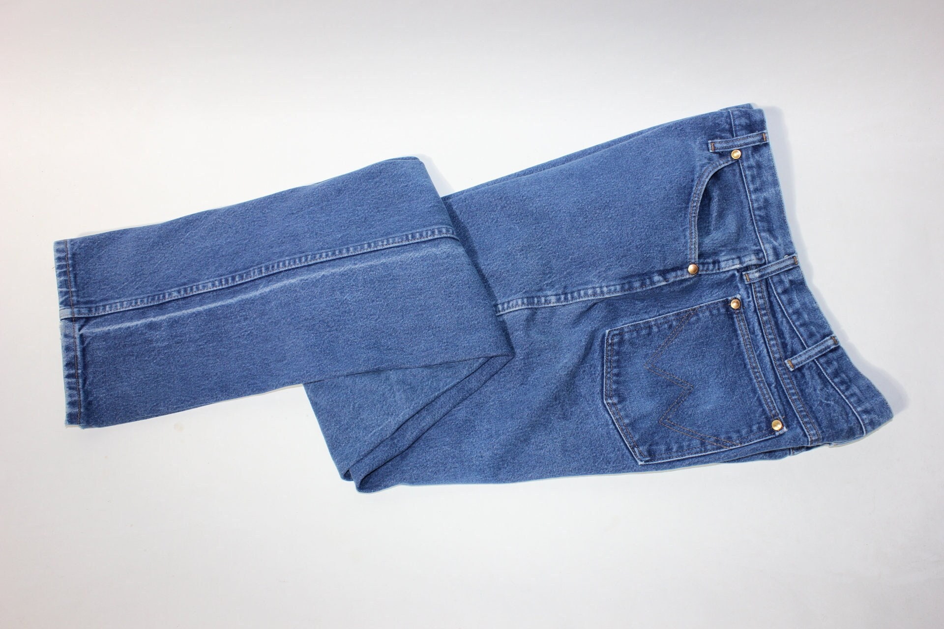 Vintage Wrangler Jeans 13MWZ Denim Blue Made in USA 70s 80s