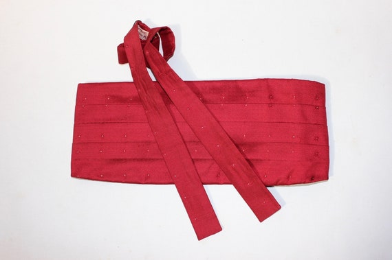 vintage 50's - 60's -Talbott- Formal cummerbund &