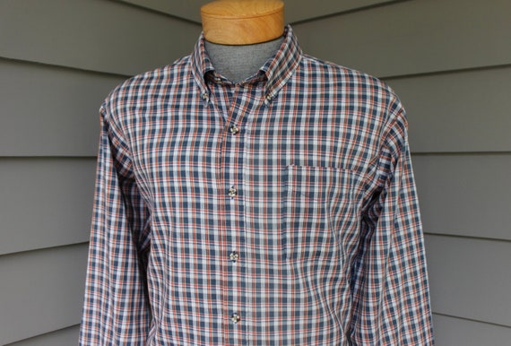 Vintage 70's -campus- Men's Long Sleeve Shirt. Button Down Collar & Locker Loop. Cotton Blend - Tartan Style Plaid. Extra Large 17 - 17 1/2 - Etsy Israel Vintage 70's -campus- Men's Long Sleeve Shirt. Button Down Collar & Locker Loop. Cotton Blend - Tartan Style Plaid. Extra Large 17 - 17 1/2 - Etsy Israel