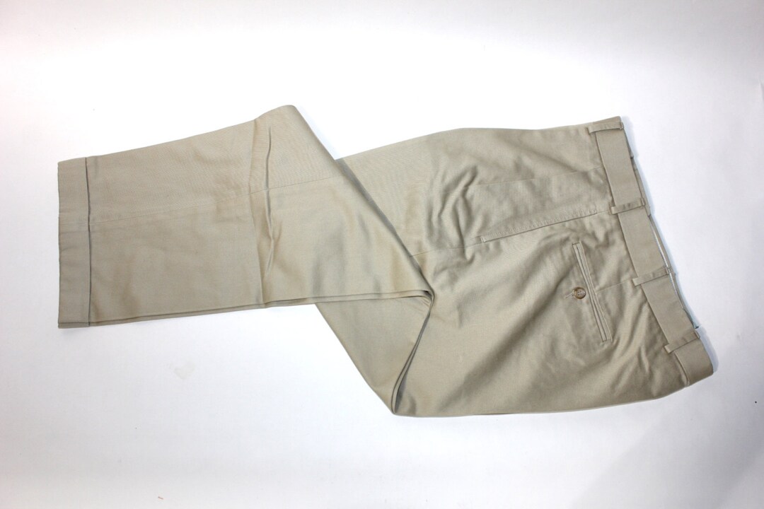 パンツ 1950s BRITISH LINEN TROUSERS Original 1950s British Men's Linen Trousers - Size 28 x 30.5