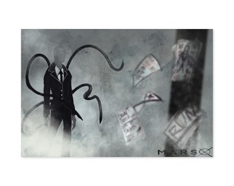 Slender-man / Firma digital incluida / Arte creepypasta