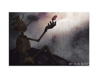 Pinocho / Firma digital incluida / Arte en homenaje a Guillermo del Toro