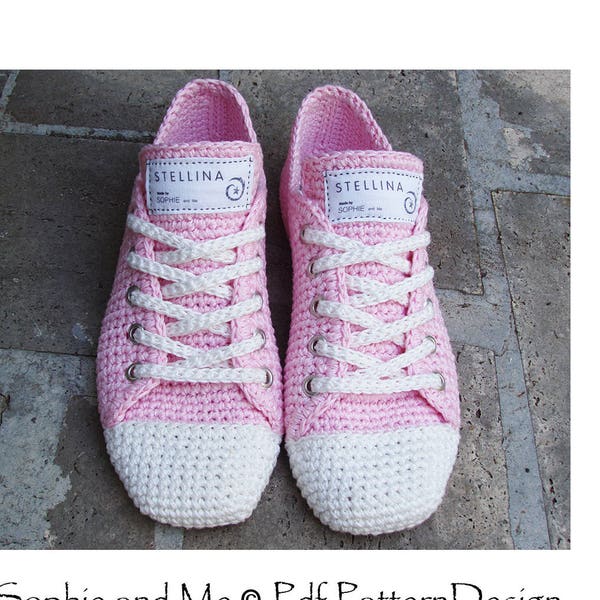 Sneaker Classics Crochet Pattern - Téléchargement instantané Pdf