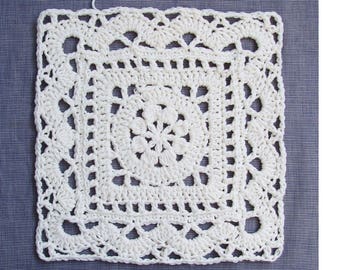 First Flower of the Year GrannySquare- Crochet Pattern - Instant Download Pdf