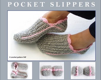 Kuschelige Slipper-Socken wie gestrickt