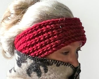 Calgary HeadBand - Crochet pattern - EarWarmer - Instant Download Pdf