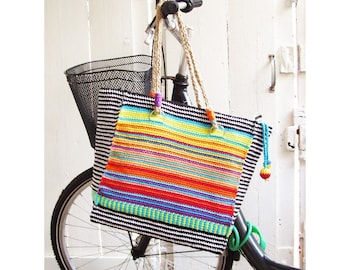 Happy Scrap Crochet Bag - Pattern - Instant Download