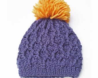 Honeycomb Hat - Crochet Pattern - Instant Download