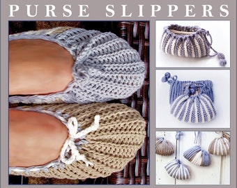 Portemonnee Slippers - Haakpatroon - Instant Download Pdf