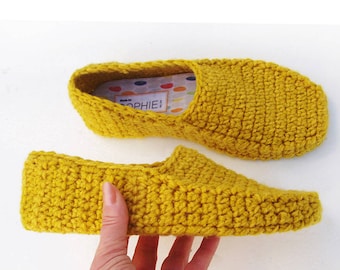 Winter Loafer Crochet Pattern - Slippers - Instant Download Pdf