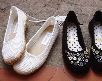 Plain Ballerina Flats Crochet Pattern - Istant Download