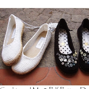 Plain Ballerina Flats Crochet Pattern - Istant Download