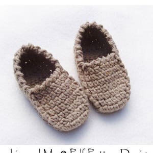 Baby Winter Loafers Crochet Pattern - Slippers - Instant Download Pdf