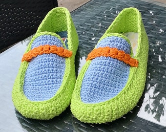 Riviera Moccasines - Slippers Crochet Pattern - Instant Download PDF