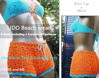 E-Book Lido Bikini Top + Lido Shorts - Instant Download 2 Pdfs