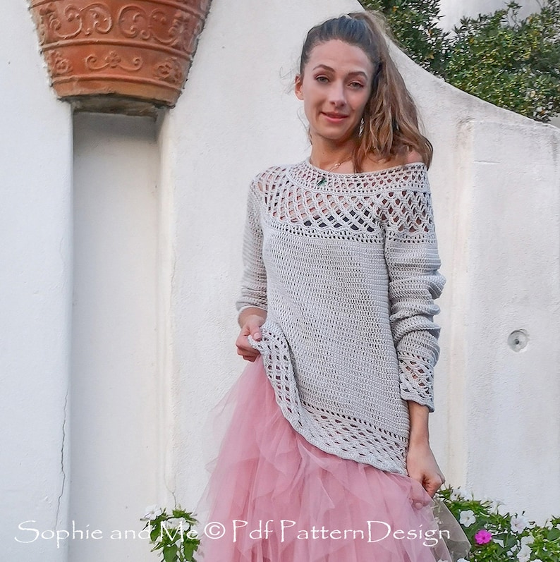 Portofino Sweater Crochet Pattern Instant Download Pdf doc. image 10