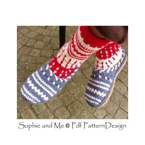 SWEATER CLOG-SLIPPERS Crochet Pattern Instant Download Pdf image 5