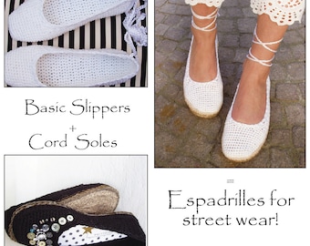 E-Book for Plain Ballerina Flats included Customized CORD-Soles  - Instant Download