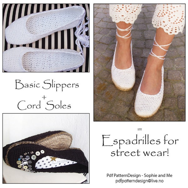 E-Book for Plain Ballerina Flats included Customized CORD-Soles  - Instant Download