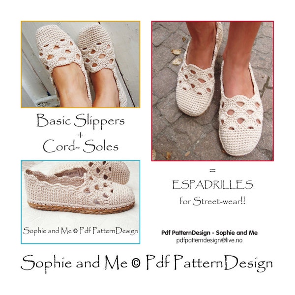 E-BOOK for Venezia-Slippers included CORD-Sole Tutorial  - Instant Download