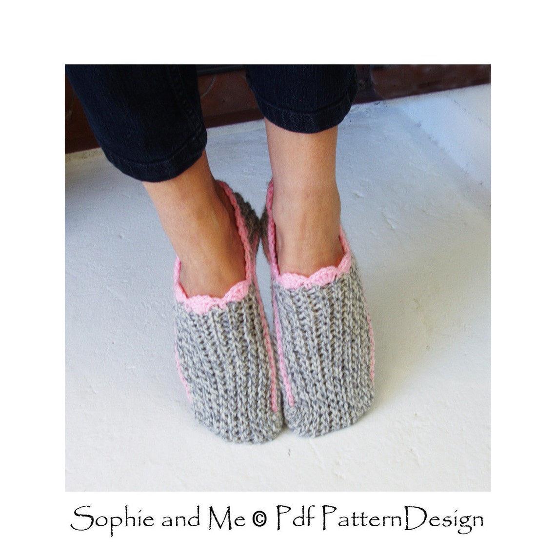 Ribbed Slipper Pocket Socks Crochet Pattern Instant - Etsy