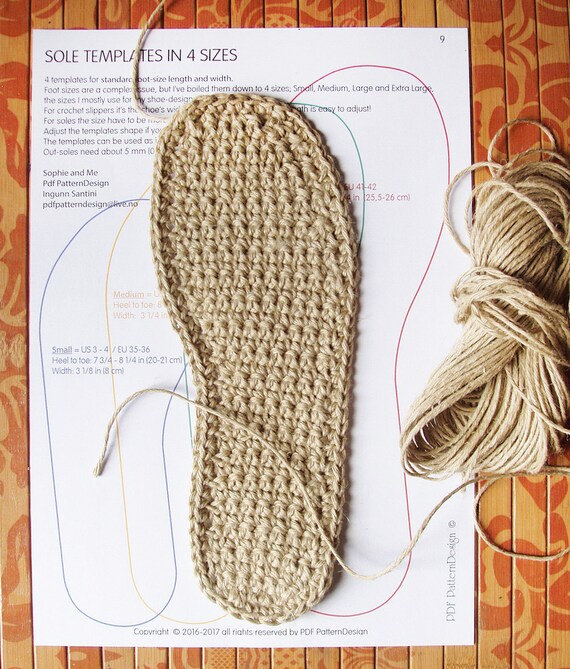 Crochet sole pattern new arrivals