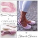 E-BOOK for Lacey Sling-Back- crochet Slippers with CORD-Soles - Instant Download Pdf 