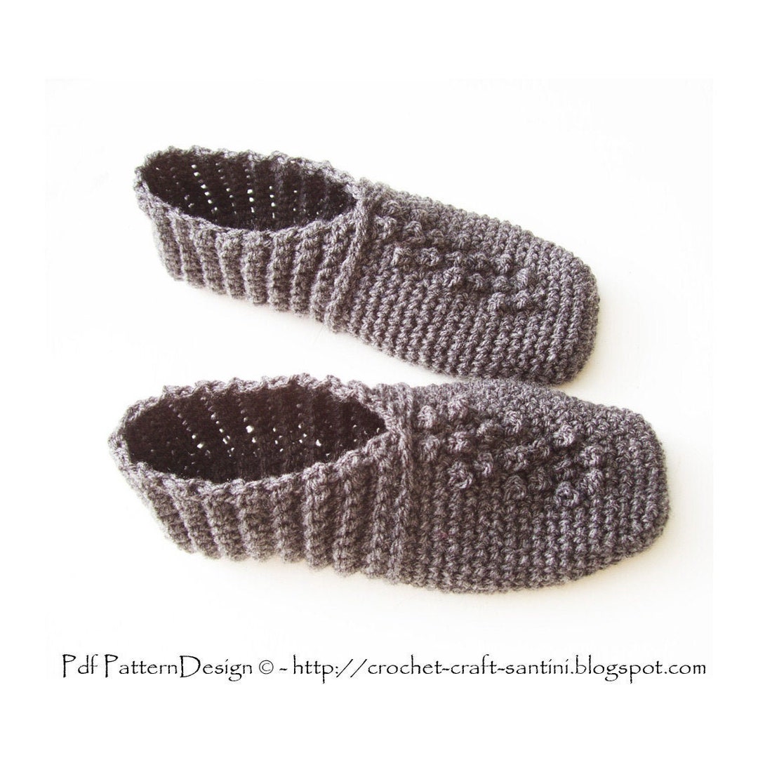 Threaded Pear Quincy Bohemian Pattern Crochet Slippers