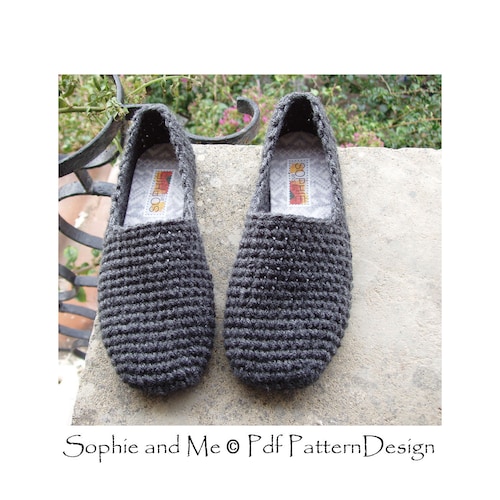 Blue Bow Slippers Crochet Pattern Instant Download Pdf Etsy