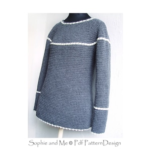 Nordic Snowflake Sweater Crochet Pattern Instant Download Pdf image 6