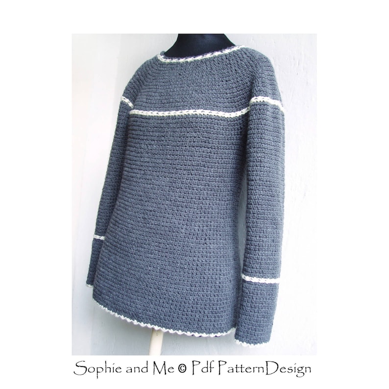 Nordic Snowflake Sweater Crochet Pattern Instant Download Pdf image 6