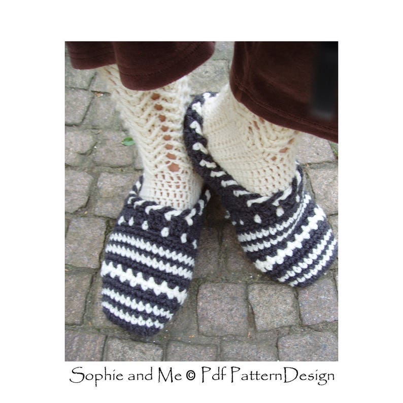 SWEATER CLOG-SLIPPERS Crochet Pattern Instant Download Pdf image 8