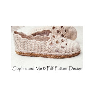 Venezia Slippers Basic Crochet Pattern Espadrilles Instant Download image 8