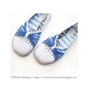 Blue Bow Slippers Crochet Pattern Instant Download Pdf image 7