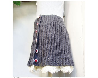 RONRON ♥ DOT PATTERN BANDING KNIT LONG SKIRT/追跡付 RONRON ♥ DOT PATTERN BANDING KNIT LONG SKIRT/追跡付