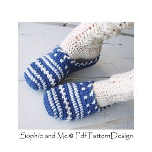 SWEATER CLOG-SLIPPERS Crochet Pattern Instant Download Pdf image 7