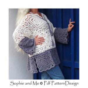 Ravenna Poncho-Sweater Crochet Pattern Instant Download Pdf image 8