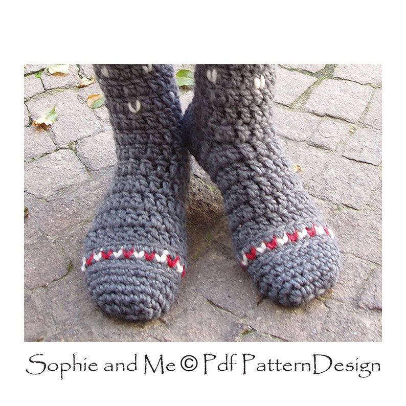 Lillehammer Knee-High Socks Crochet Pattern Instant Download Pdf image 9