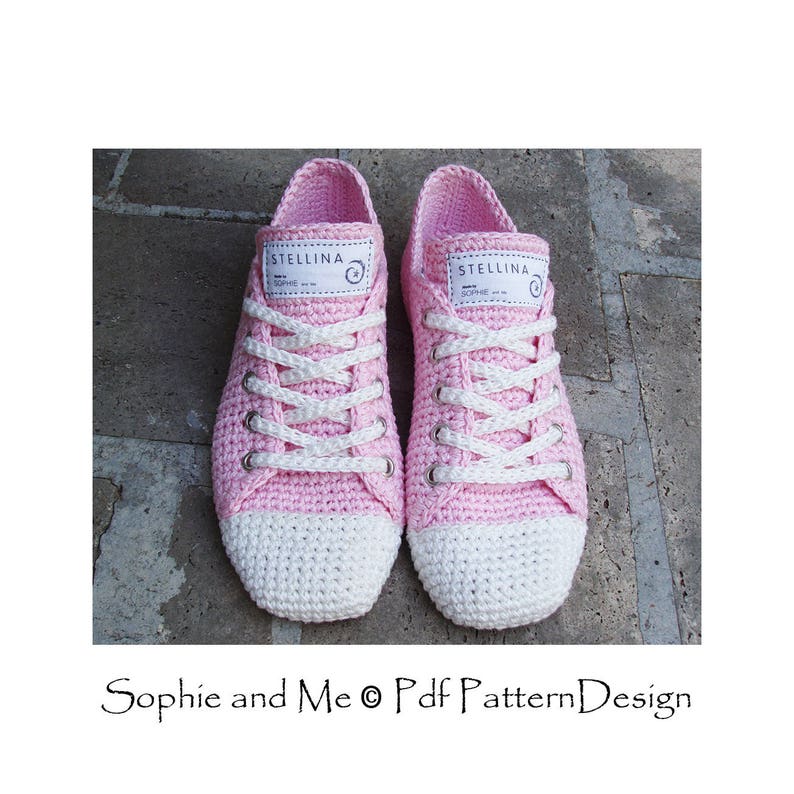 Sneaker Classics Crochet Pattern Instant Download Pdf image 1
