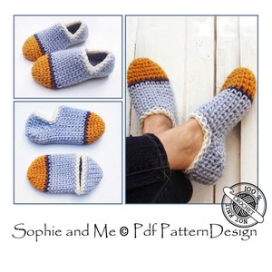 Chunky Tube Slipper-Socks Crochet Pattern Instant Download Pdf image 5