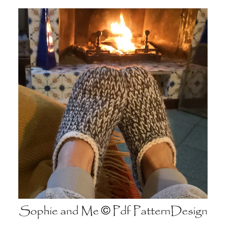 Crochet-Knit Slipper-Clogs crochet pattern DIY Instant Download Pdf image 2