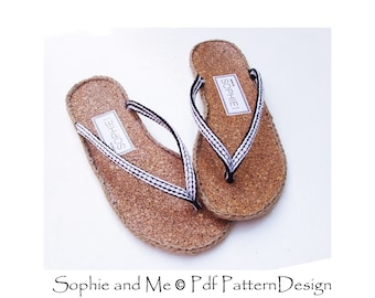 HOW to make SANDALS- Crochet Patterns - Istant Download