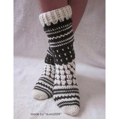 Knee-high Laced Socks Crochet Pattern Instant Download - Etsy